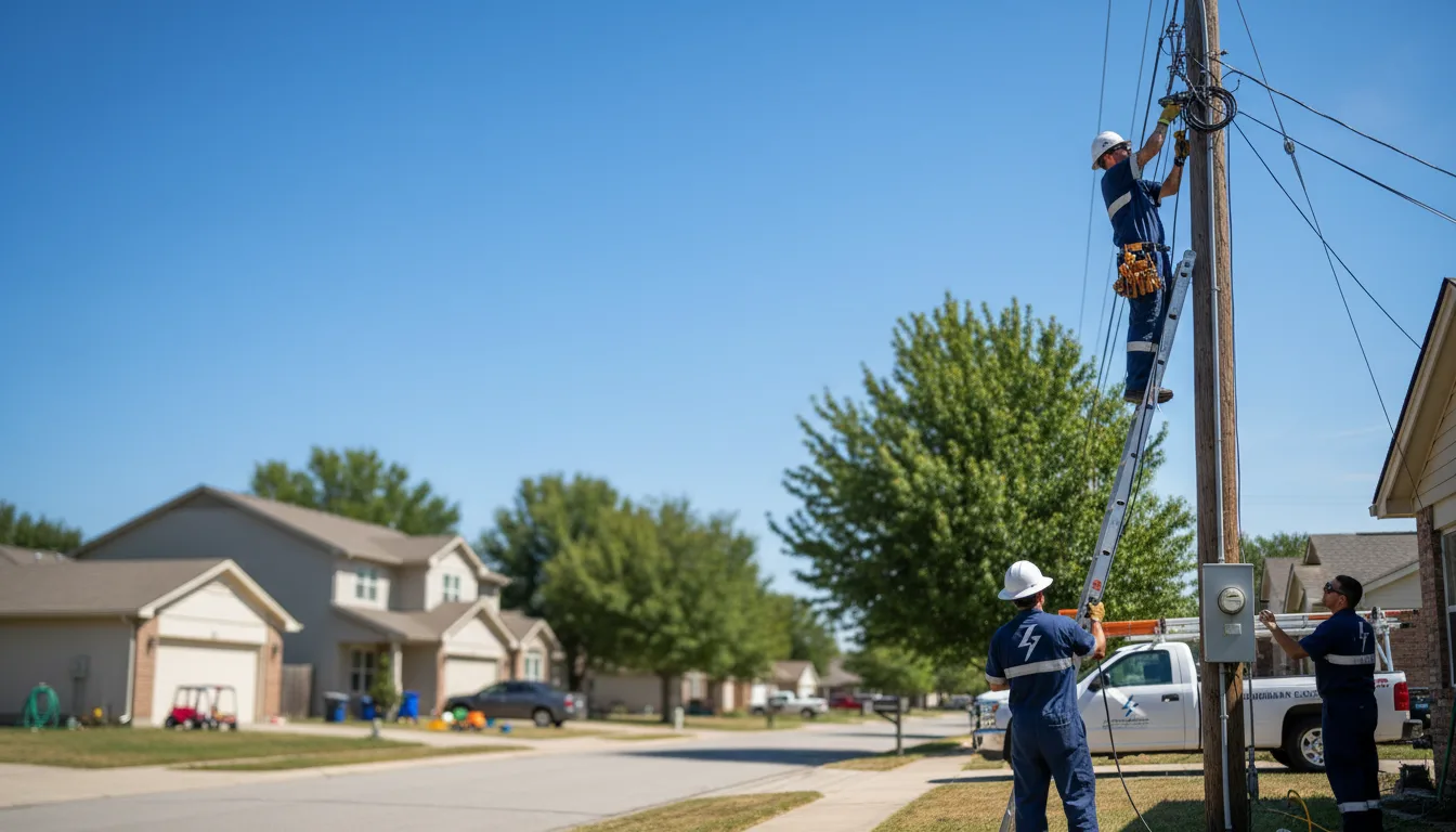 Residential electrician providing installation services in Kellogg, IA
